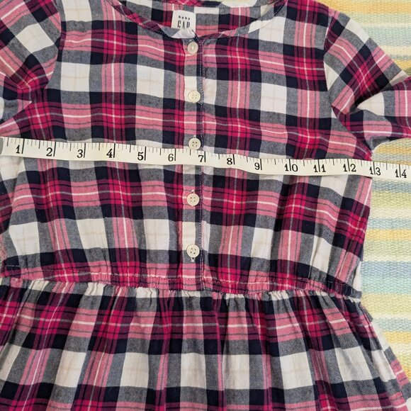 ⭐ GAP Flannel henley dress size 5 - Picture 6 of 9